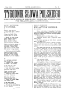 Tygodnik Słowa Polskiego. Nr 3 (1903)