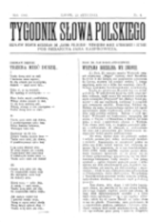 Tygodnik Słowa Polskiego. Nr 4 (1903)