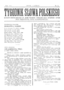 Tygodnik Słowa Polskiego. Nr 5 (1903)