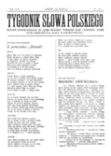 Tygodnik Słowa Polskiego. Nr 12 (1903)