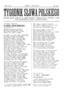 Tygodnik Słowa Polskiego. Nr 14 (1903)