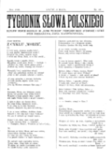 Tygodnik Słowa Polskiego. Nr 18 (1903)