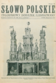 Słowo Polskie : tygodniowy dodatek ilustrowany. R. 1, nr 19 (1925) : bezpłatny dodatek do Nr 353 "Słowa Polskiego"