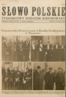 Słowo Polskie : tygodniowy dodatek ilustrowany. R. 2, nr 2 (1926). : bezpłatny dodatek do Nr 10 "Słowa Polskiego"