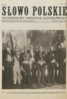 Słowo Polskie : tygodniowy dodatek ilustrowany. R. 2, nr 19 (1926). : bezpłatny dodatek do Nr 126 "Słowa Polskiego"