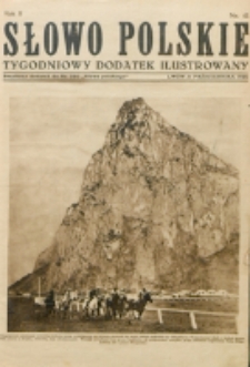 Słowo Polskie : tygodniowy dodatek ilustrowany. R. 2, nr 41 (1926). : bezpłatny dodatek do Nr 280 "Słowa Polskiego"