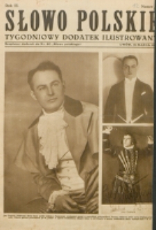 Słowo Polskie : tygodniowy dodatek ilustrowany. R. 3, nr 12 (1927). : bezpłatny dodatek do Nr 80 "Słowa Polskiego