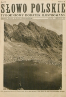 Słowo Polskie : tygodniowy dodatek ilustrowany. R. 3, nr 31 (1927). : bezpłatny dodatek do Nr 210 "Słowa Polskiego