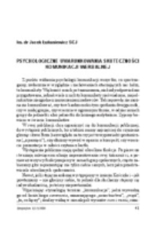 Psychologiczne uwarunkowania skuteczności komunikacji werbalnej.