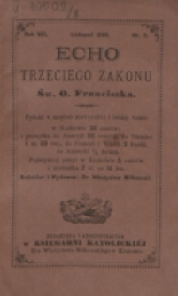 Echo Trzeciego Zakonu Św. o. Franciszka. R. 8, nr 5 (1890)