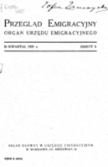 Przegląd Emigracyjny : organ Urzędu Emigracyjnego.Z. 3 (III kwartał 1927)
