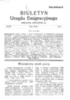 Biuletyn Urzędu Emigracyjnego. Nr 6 (lipiec 1925)