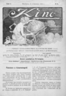 Kino : pismo ilustrowane poświęcone sztuce kinematograficznej i pokrewnym. R. 1, nr 4 (3 kwietnia 1919)