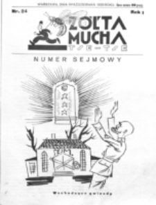Żółta Mucha Tse-Tse. R. 1, nr 24 (9 października1929)