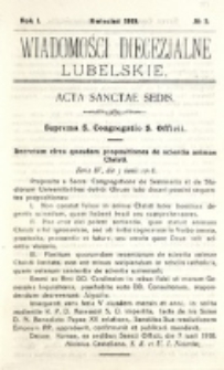 Wiadomości Diecezjalne Lubelskie, R. 1, nr 5 (1919)