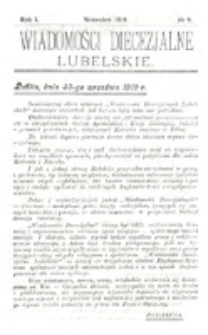 Wiadomości Diecezjalne Lubelskie, R. 1, nr 9 (1919)