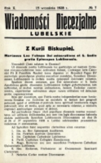 Wiadomości Diecezjalne Lubelskie. R. 10, nr 7 (1928)
