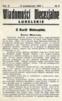 Wiadomości Diecezjalne Lubelskie. R. 10, nr 8 (1928)