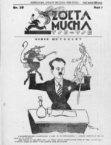 Żółta Mucha Tse-Tse. R. 1, nr 38 (19 grudnia 1929)