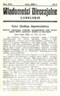 Wiadomości Diecezjalne Lubelskie. R. 17, nr 2 (1935)