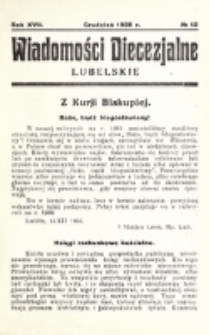 Wiadomości Diecezjalne Lubelskie. R. 17, nr 12 (1935)