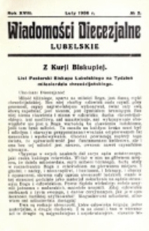 Wiadomości Diecezjalne Lubelskie. R. 18, nr 2 (1936)