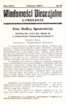 Wiadomości Diecezjalne Lubelskie. R. 18, nr 10 (1936)