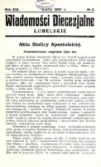 Wiadomości Diecezjalne Lubelskie. R. 19, nr 2 (1937)