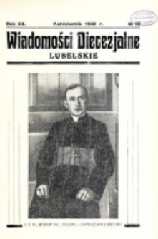 Wiadomości Diecezjalne Lubelskie. R. 20, nr 10 (1938)