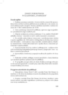 Zasady publikowania w czasopiśmie "Sympozjum".