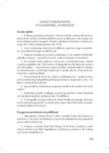 Zasady publikowania w czasopiśmie "Symozjum".