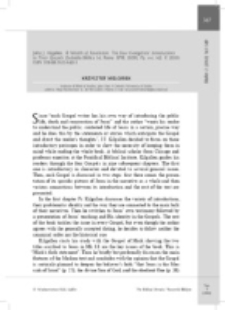 Recenzja : John J. Kilgallen, A Wealth of Revelation: The Four Evangelists&rsquo; Introductions to Their Gospels (Subsidia Biblica 34; Roma: EPIB, 2009). ISBN 978-88-7653-640-3.
