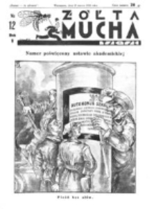Ż&oacute;łta Mucha Tse-Tse. R. 5, nr 12 (19 marca 1933)