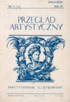 Przegląd Artystyczny. R. 3, nr 3 (1927)
