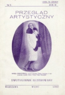 Przegląd Artystyczny. R. 3, nr 5 (1927)