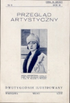Przegląd Artystyczny. R. 3, nr 6 (1927)