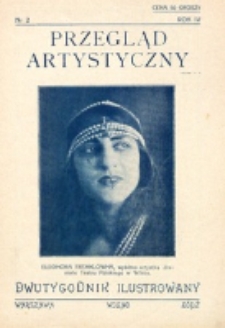 Przegląd Artystyczny. R. 4, nr 2 (1928)