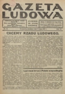 Gazeta Ludowa : wychodzi na każdą niedzielę. R. 6, nr 28 (1920)