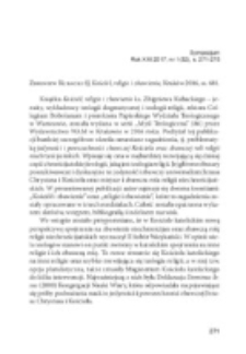 Zbigniew Kubacki SJ, Kości&oacute;ł, religie i zbawienie, Krak&oacute;w 2016, ss. 681.