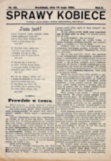 Sprawy Kobiece. R. 2, nr 20 (1926)
