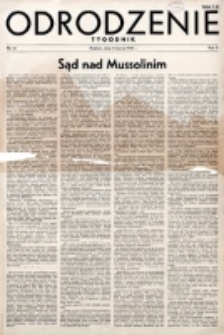 Odrodzenie : tygodnik. R. 2, nr 14 (4 marca 1945)