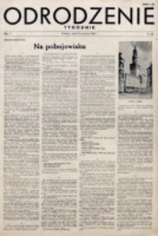 Odrodzenie : tygodnik. R. 2, nr 20 (15 kwietnia 1945)