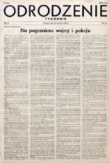Odrodzenie : tygodnik. R. 2, nr 22 (29 kwietnia 1945)