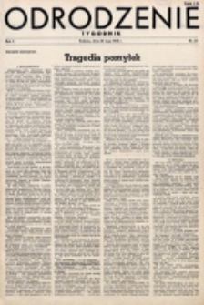 Odrodzenie : tygodnik. R. 2, nr 25 (20 maja 1945)