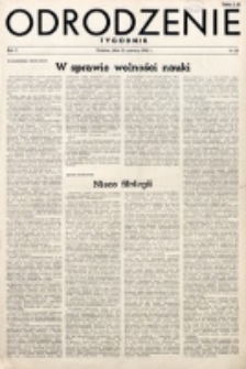 Odrodzenie : tygodnik. R. 2, nr 28 (10 czerwca 1945)