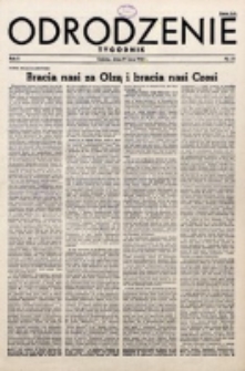 Odrodzenie : tygodnik. R. 2, nr 35 (29 lipca 1945)