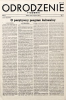 Odrodzenie : tygodnik. R. 2, nr 37 (12 sierpnia 1945)