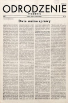 Odrodzenie : tygodnik. R. 2, nr 41 (9 września 1945)