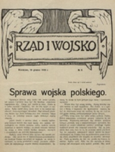 Rząd i Wojsko. 1916, nr 6 (10 grudnia)