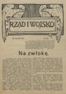 Rząd i Wojsko. 1917, nr 20 (20 czerwca)